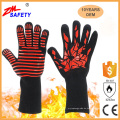 Aramid Cotton Safety Unisex Grill Ofen Handschuhe Großhandel Silikon Topflappen mit fünf Finger